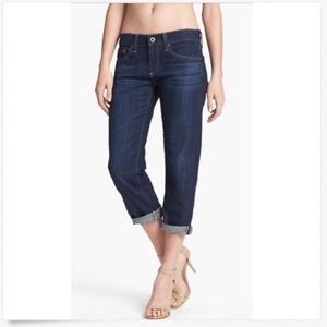 AG - The Tomboy Crop Relaxed Straight Jeans, size 28